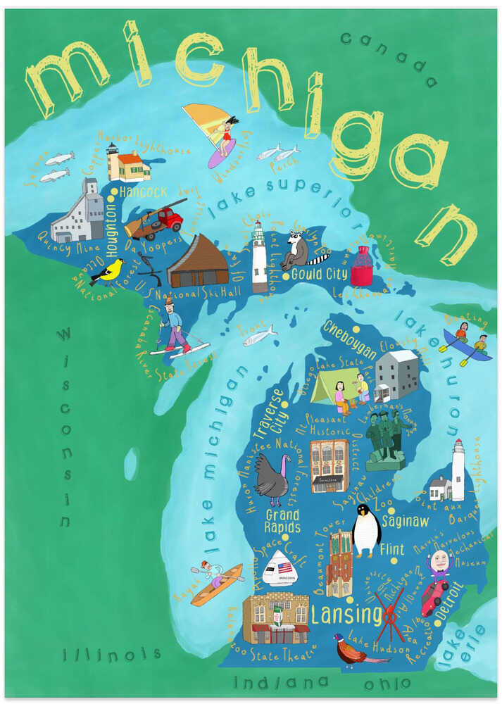 Michigan Travel Map