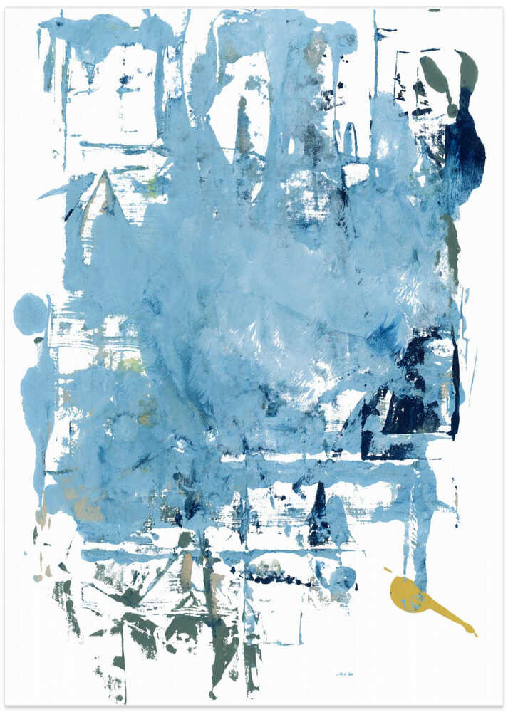 Abstract Blue Scrapes 1