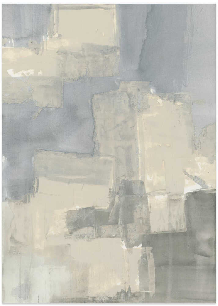 Abstract Neutral Grey and Beige Shapes 2