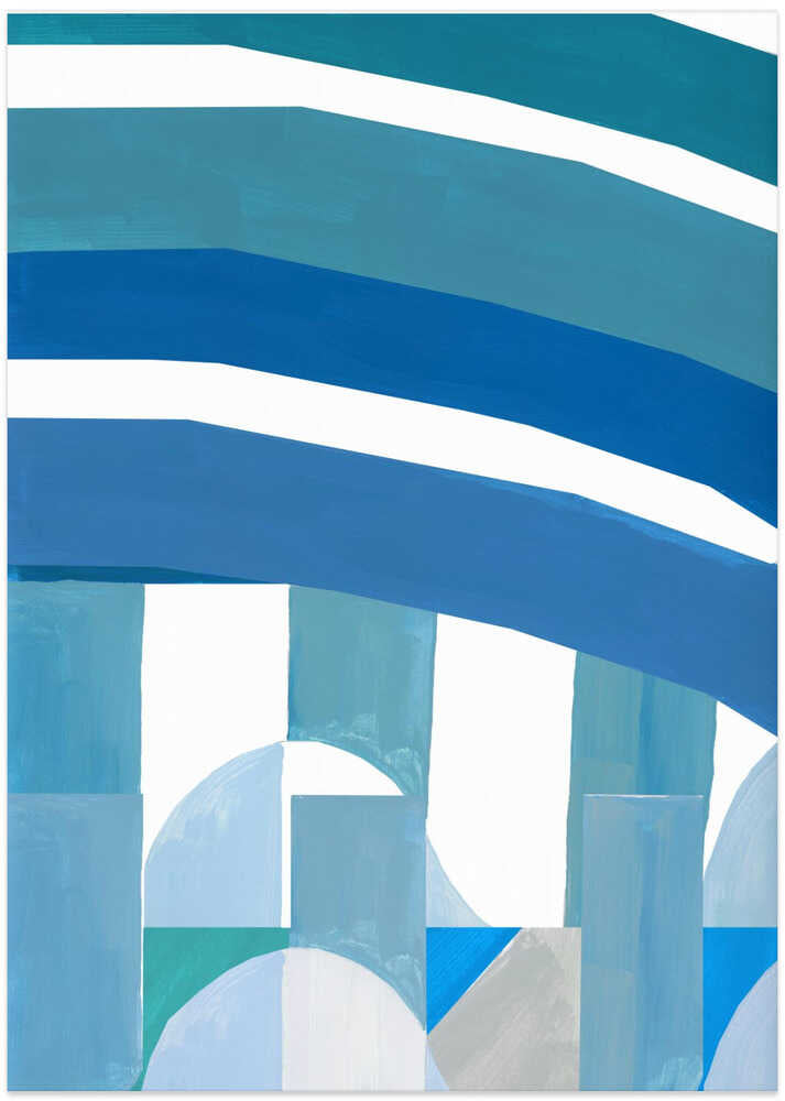 Blue French Stripes 3