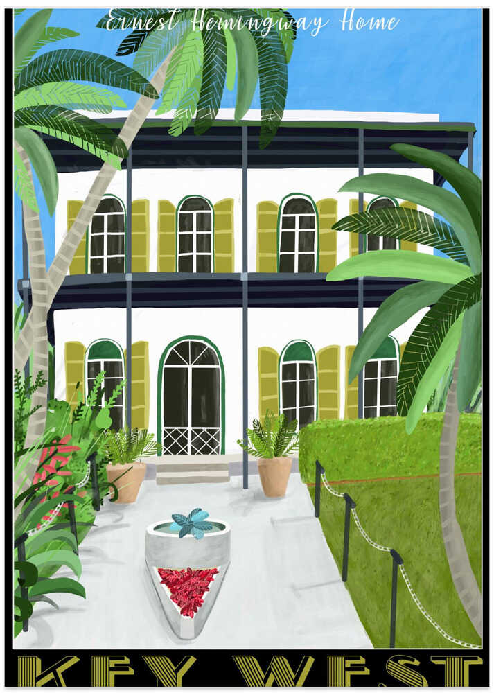 Dal 198a Key West Hemingway 25x35