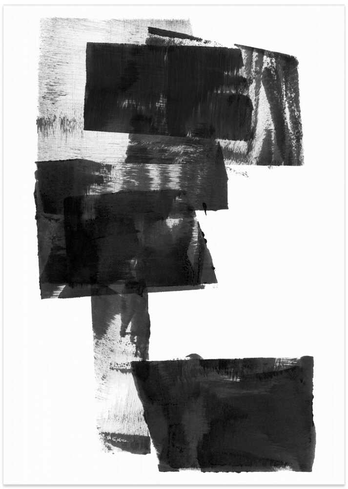 Black and White Abstract Composition No.1