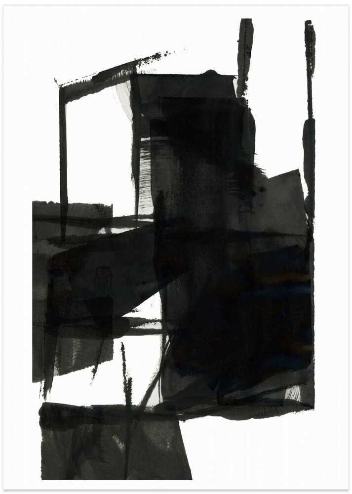 Black and White Abstract Composition No.4