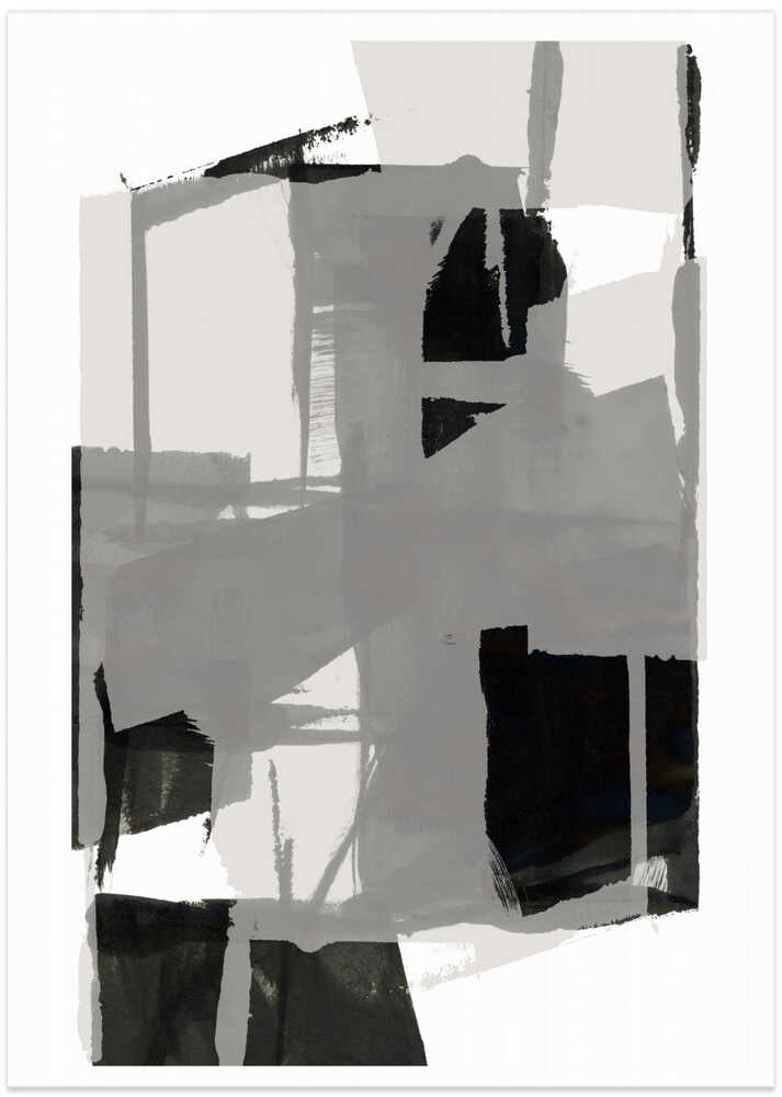 Black and White Abstract Composition No.5