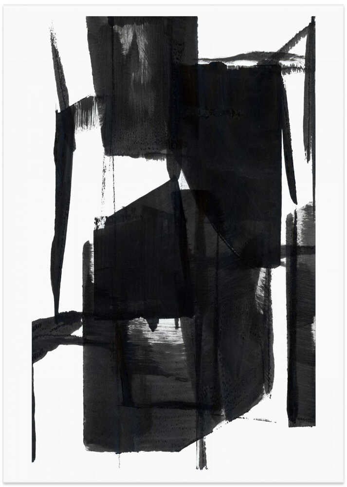 Black and White Abstract Composition No.7