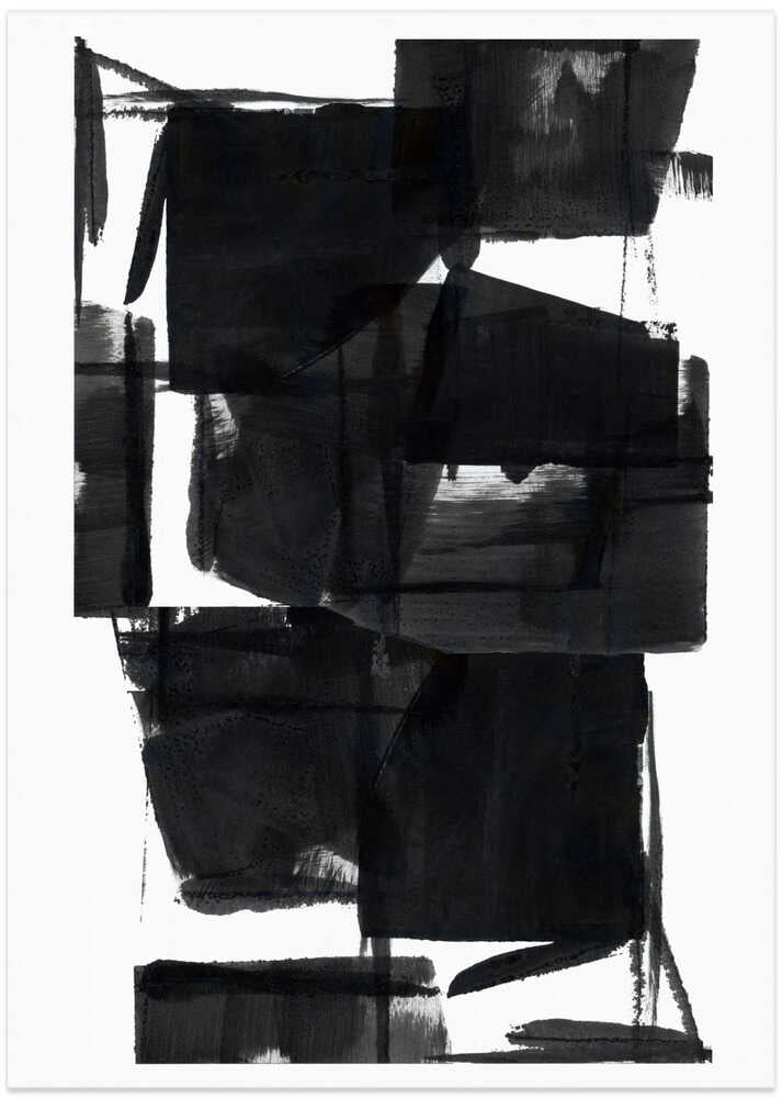 Black and White Abstract Composition No.8