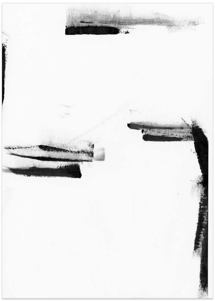 Minimal Black and White Abstract 1