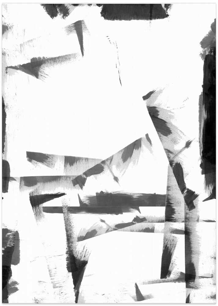 Minimal Black and White Abstract 4