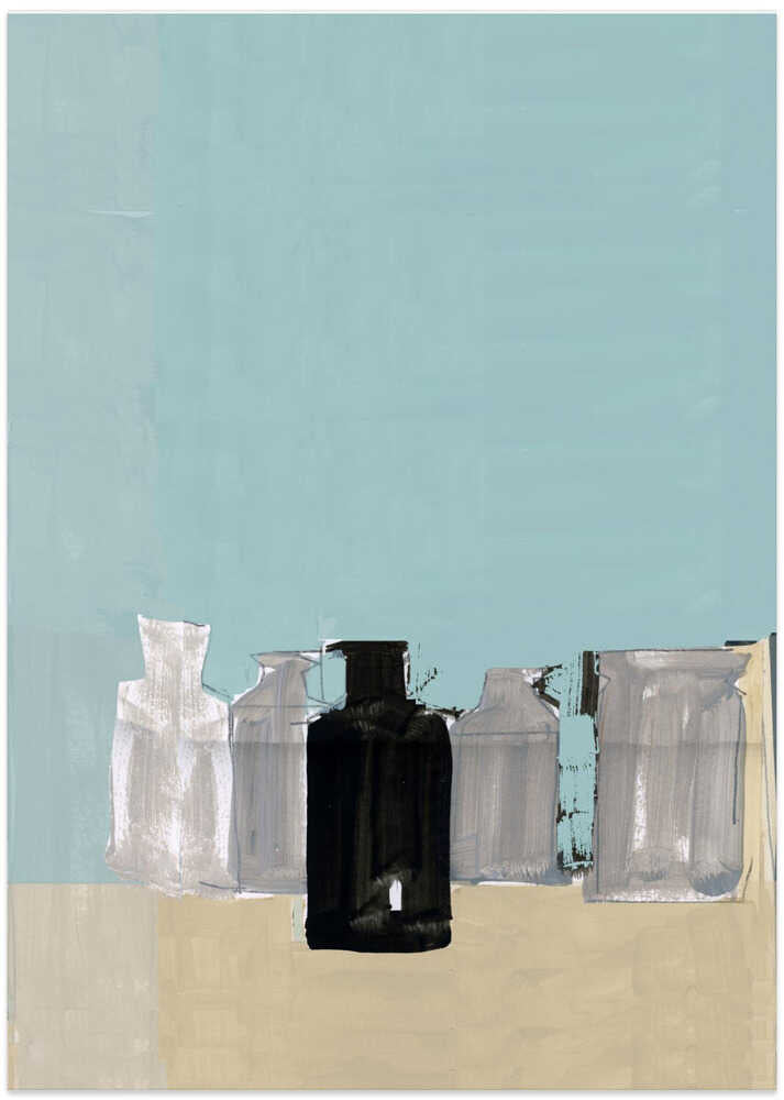 Vintage Clay Pots On Table 2