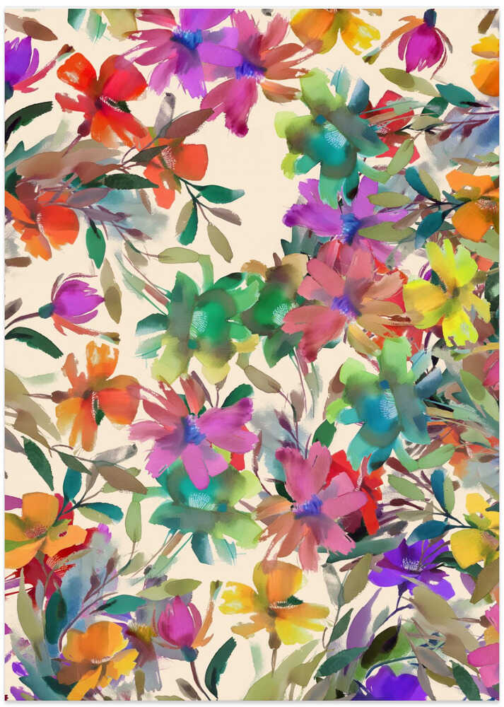 Multi Coloured Floral