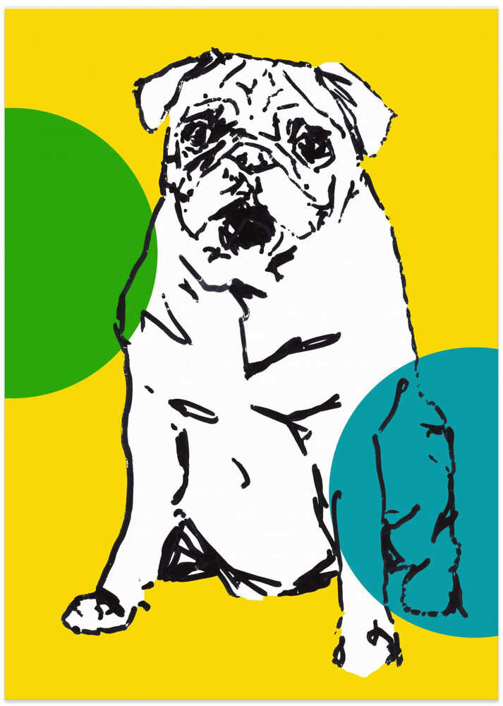 A Very Modern Pug Dots 1