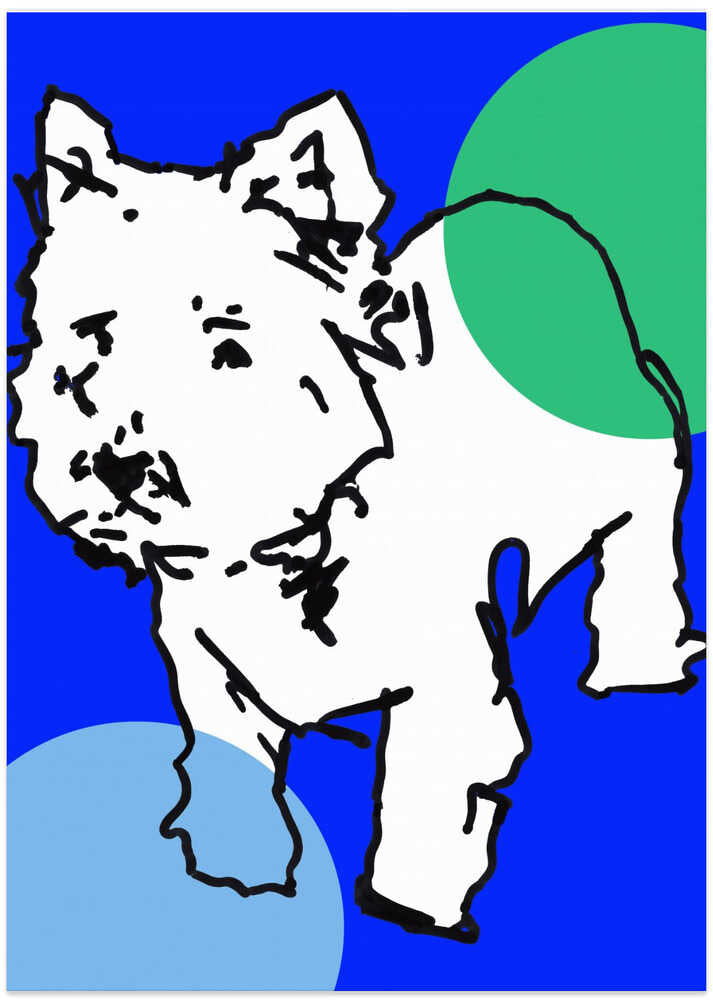 A Very Modern Westie Dots 2