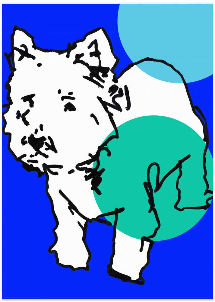 A Very Modern Westie Dots 3