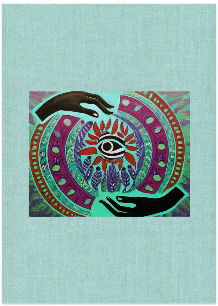 Folk Art Print : Mystic Fortunes 3
