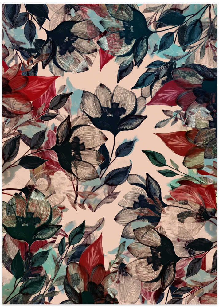 Watercolour Floral Collage 2