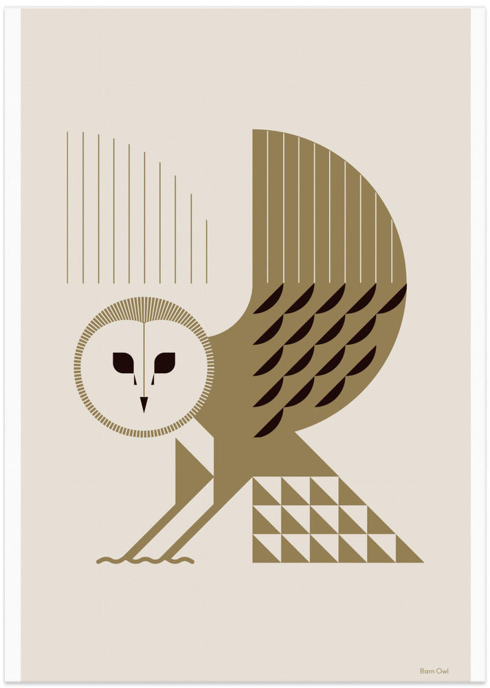 Golden Animals - Barn Owl (White)