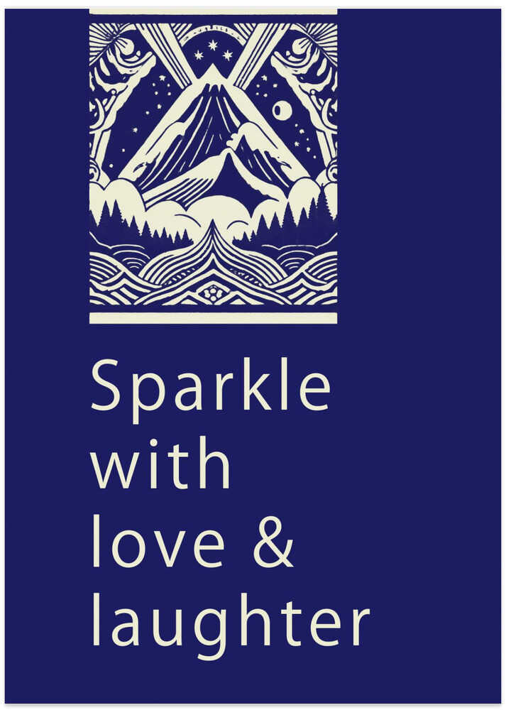 Winter Scene: Sparkle With Love and Laughter