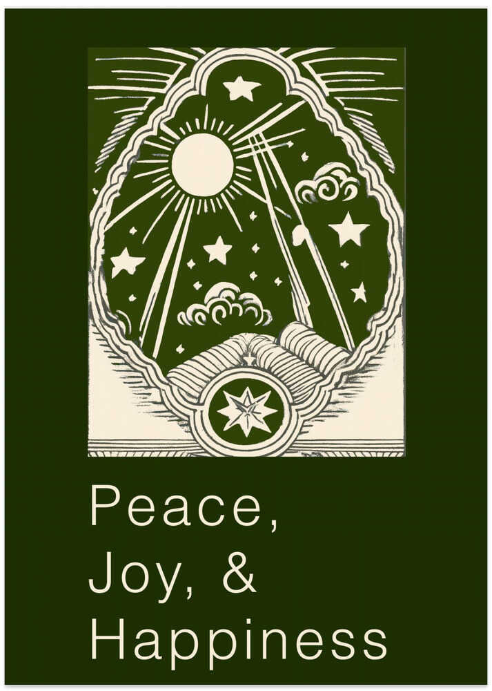 Winter Scene: Peace, Joy, and Happiness