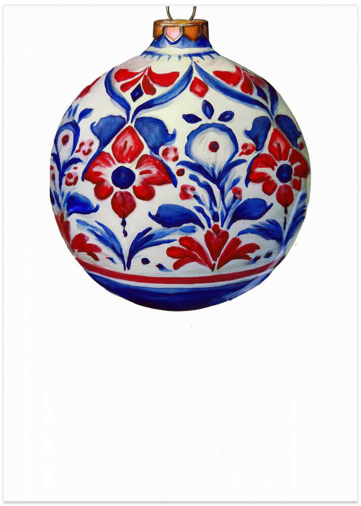 Bows and Baubles: Folk Art Christmas Bauble 2