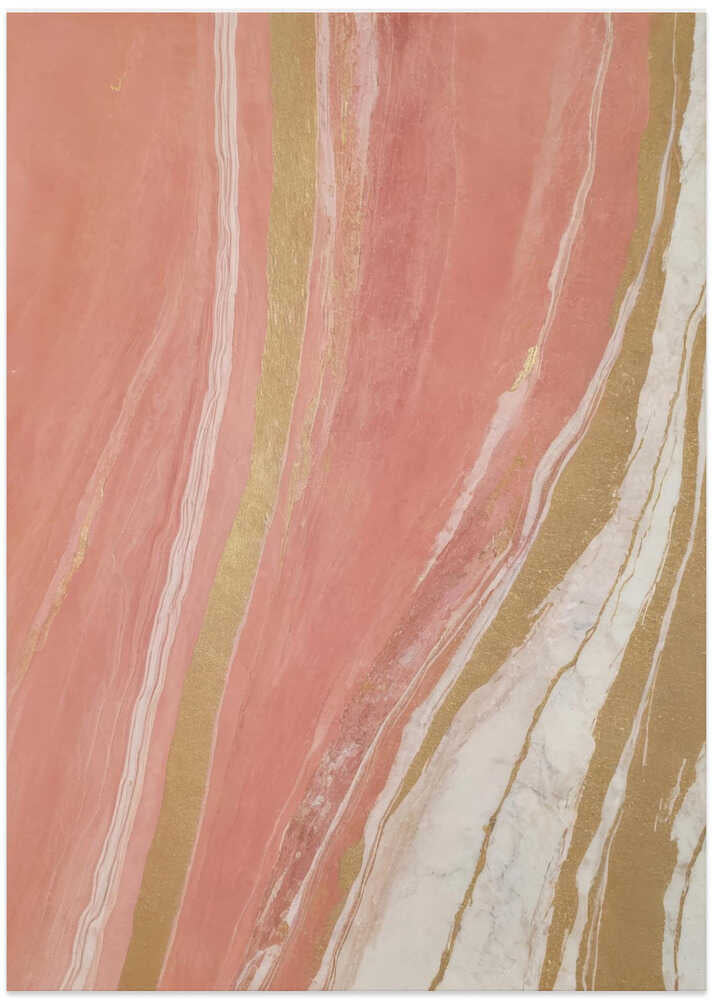 Blush Marble With Gold