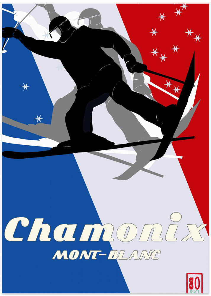 Winter Tourism: Vintage Mont Blanc Camonix