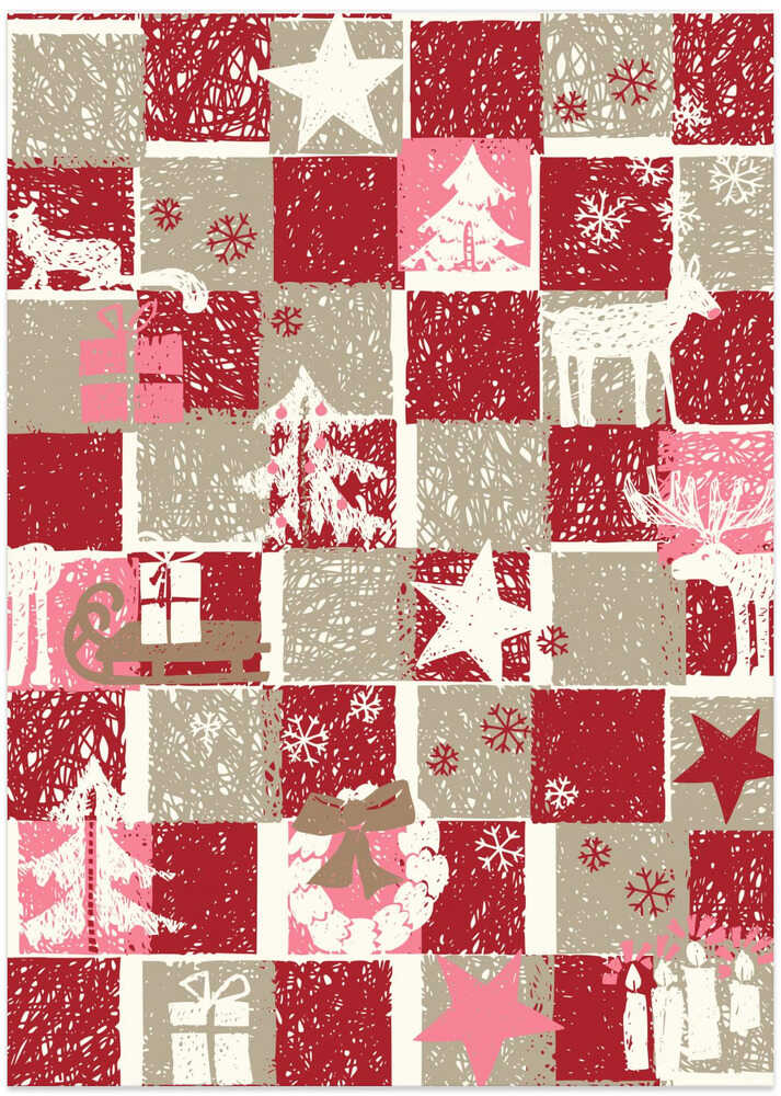 Black forest X-Mas Winter checks pattern