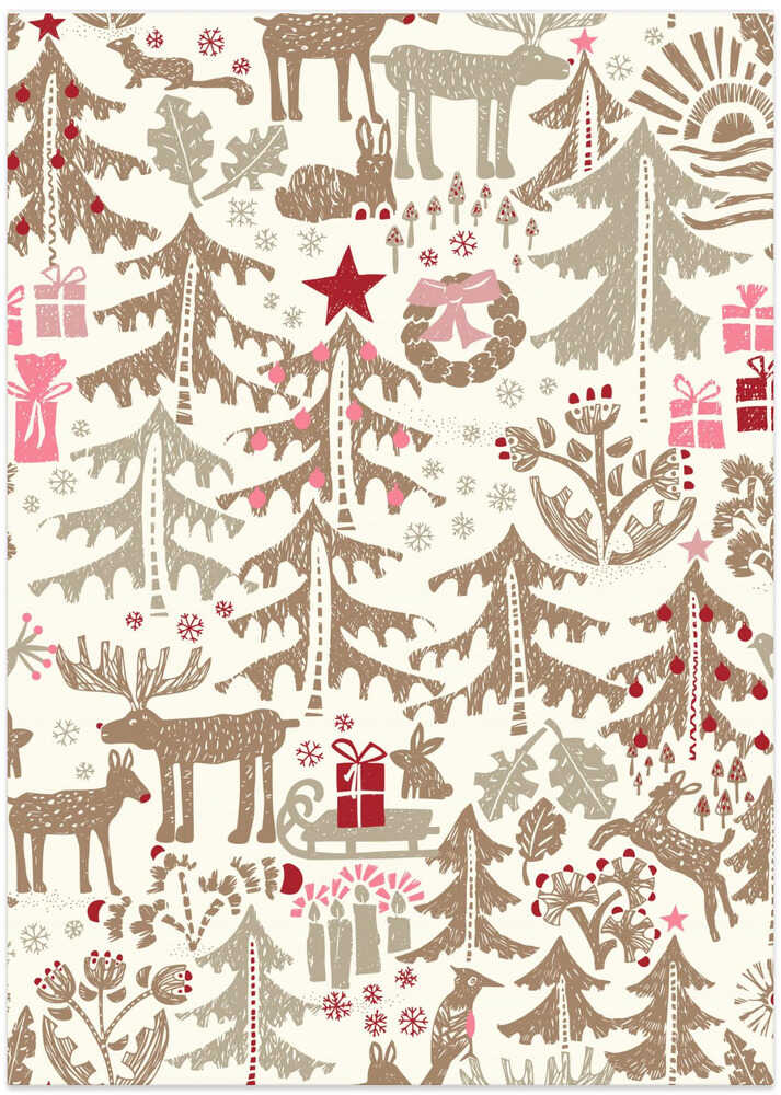 Black forest X-Mas Winter time pattern