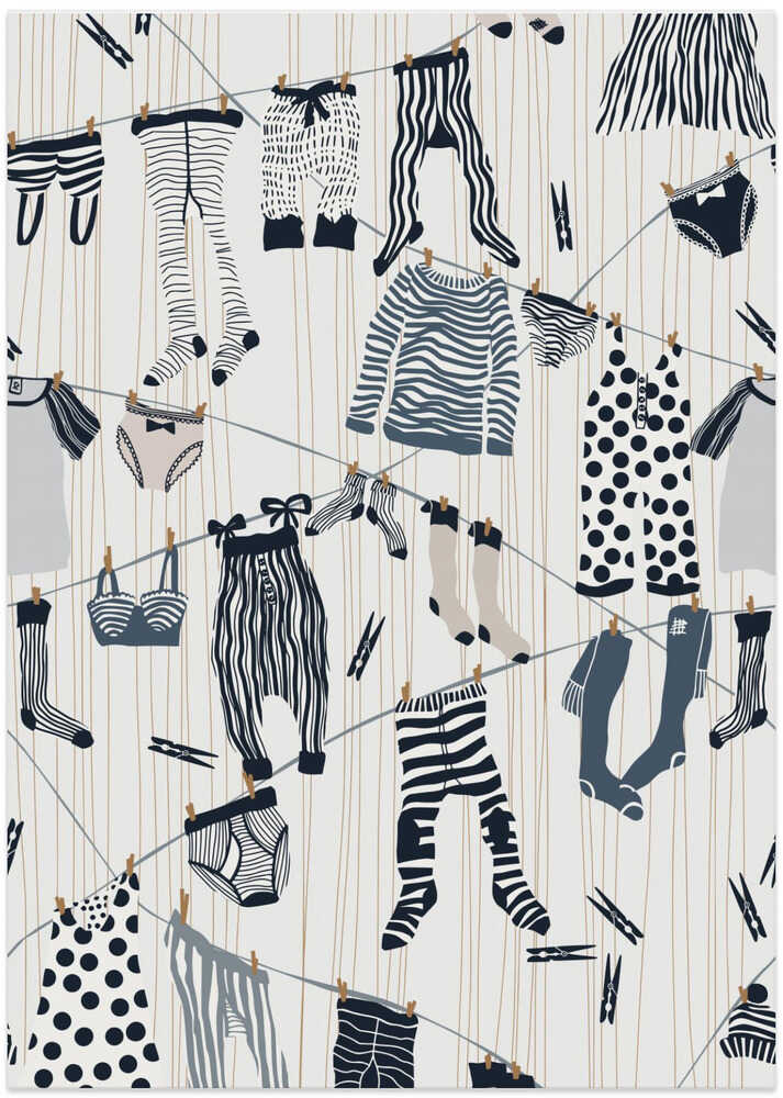Hang out in laundry room denim pattern