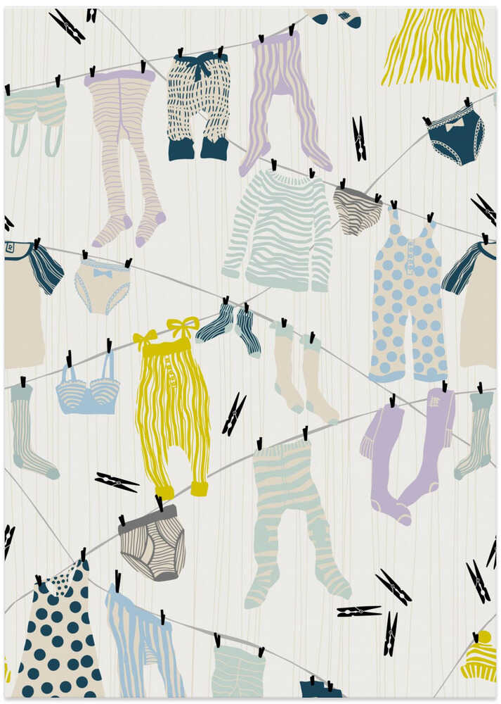 Hang out in laundry room scandi colors pattern