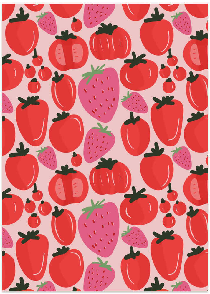 Tomatoes and Strawberries Pattern M