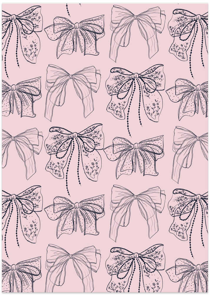 Pink Bows Pattern