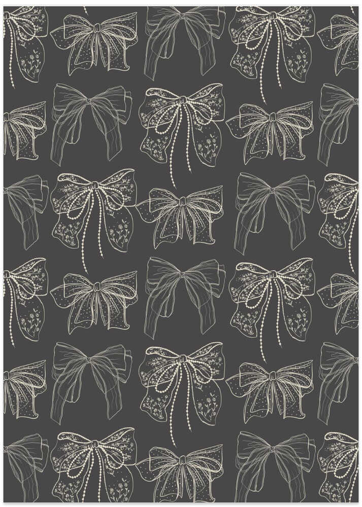 Gray Bows Pattern
