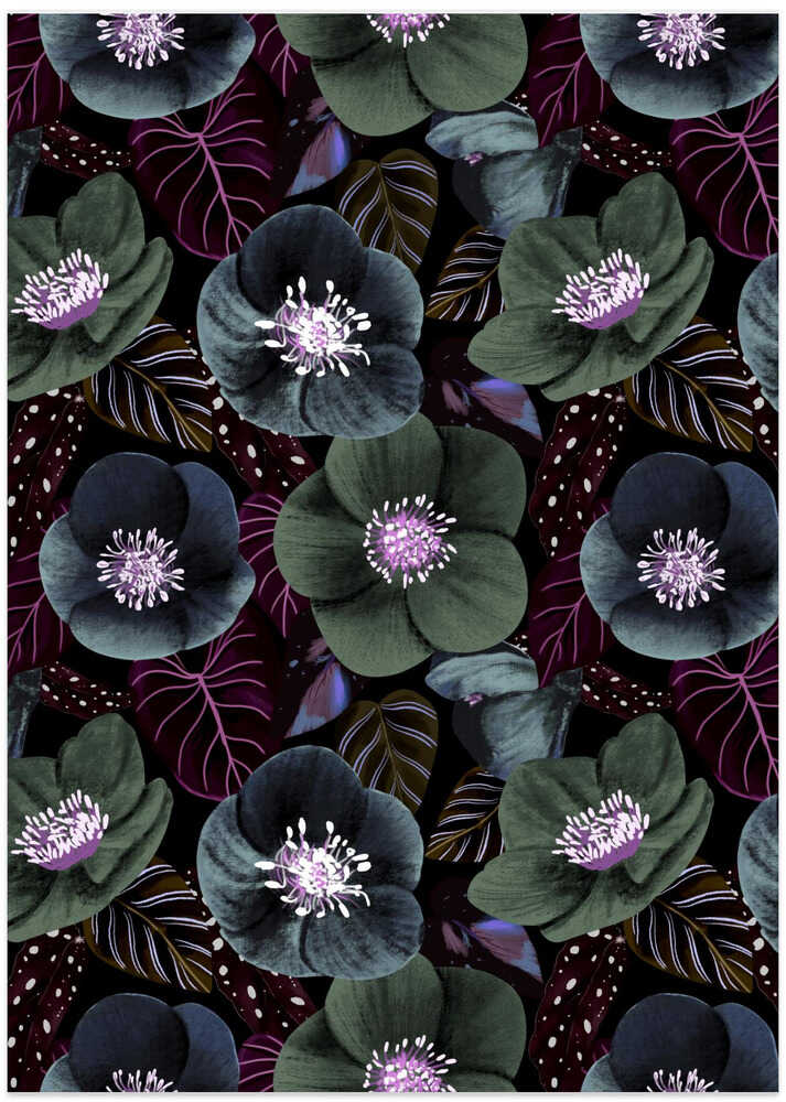 Dark Purple Flowers 2