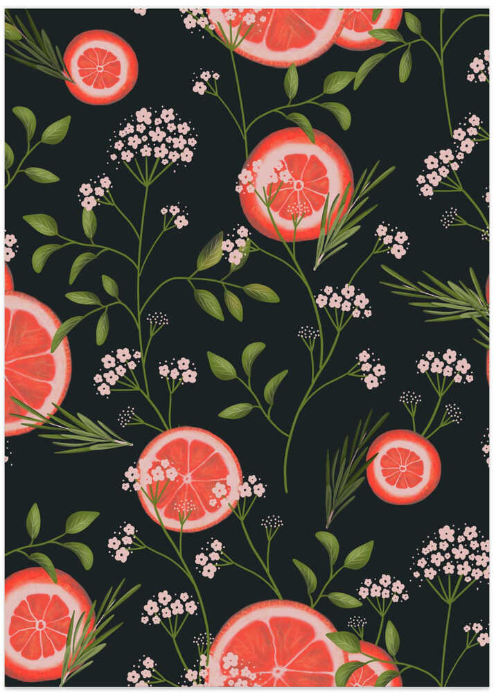 Elderflowers and Oranges Black 2