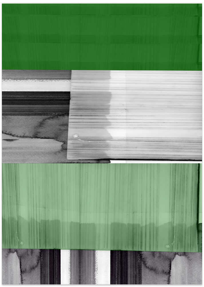 Abstract Black White Green Grey 1