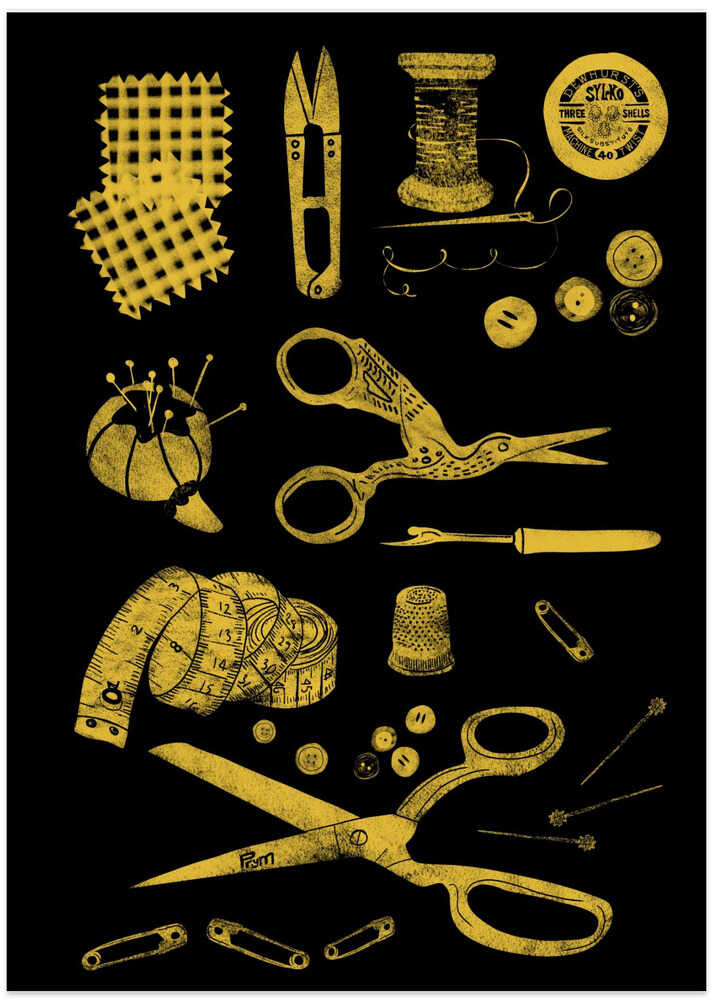 Haberdashery black and gold