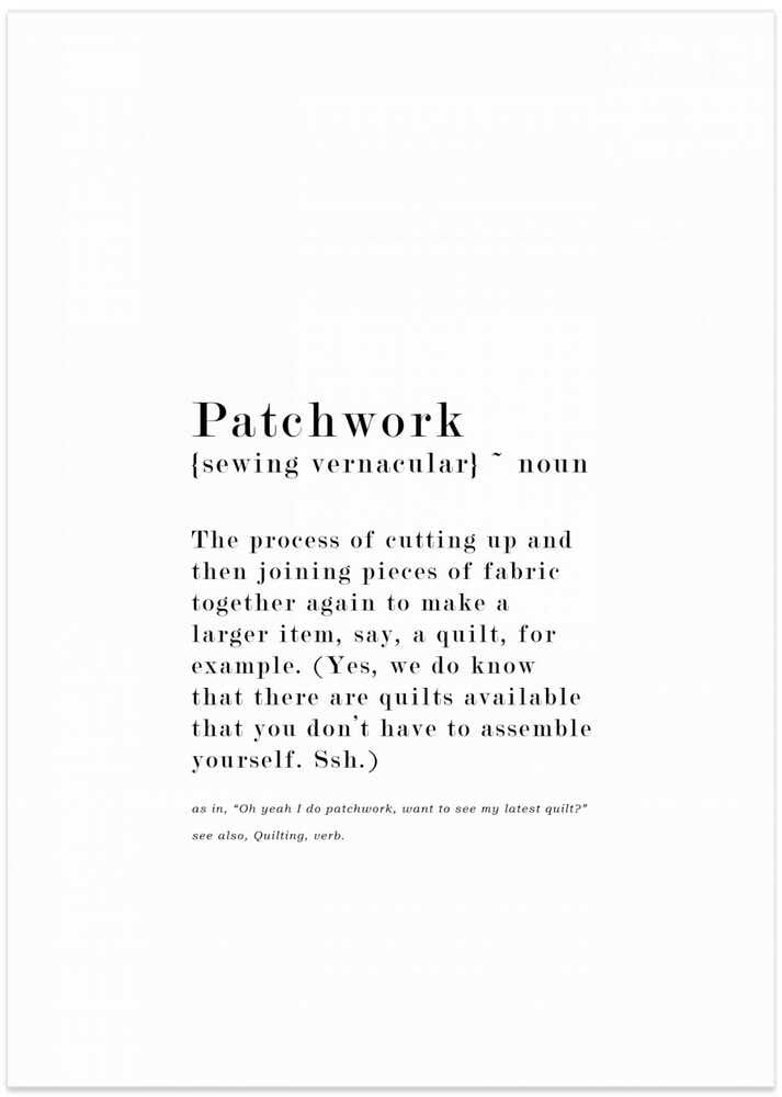 Patchwork Definition