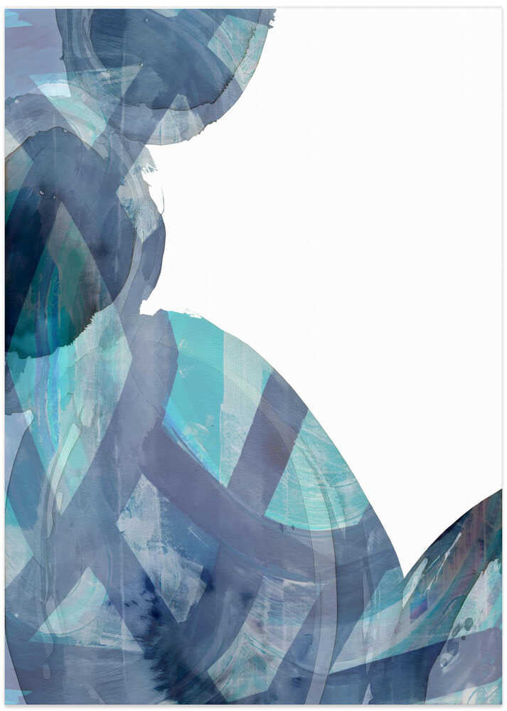 Blue Abstract Swirls 1