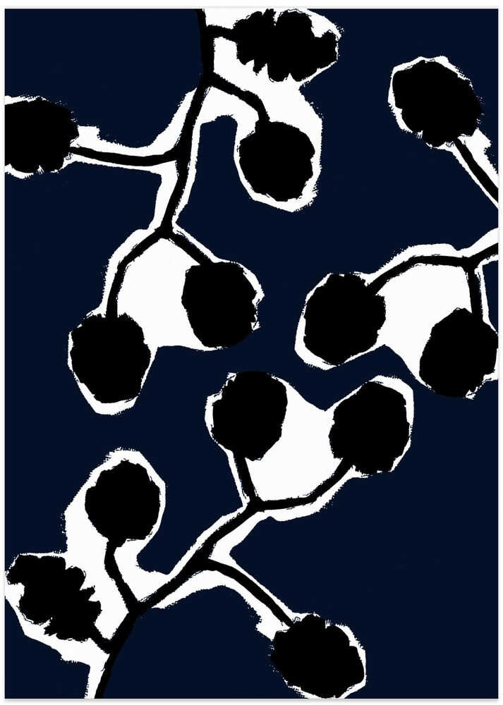 Black Floral Silhouette 2