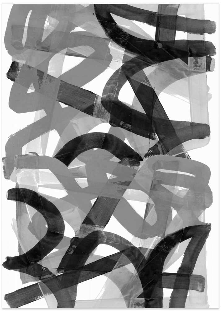 Shuffling Steps Black and White 2