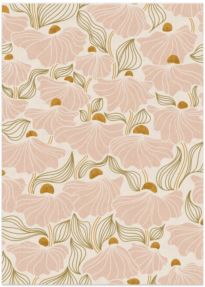 calming essentialsNatural flow meadow blush pattern