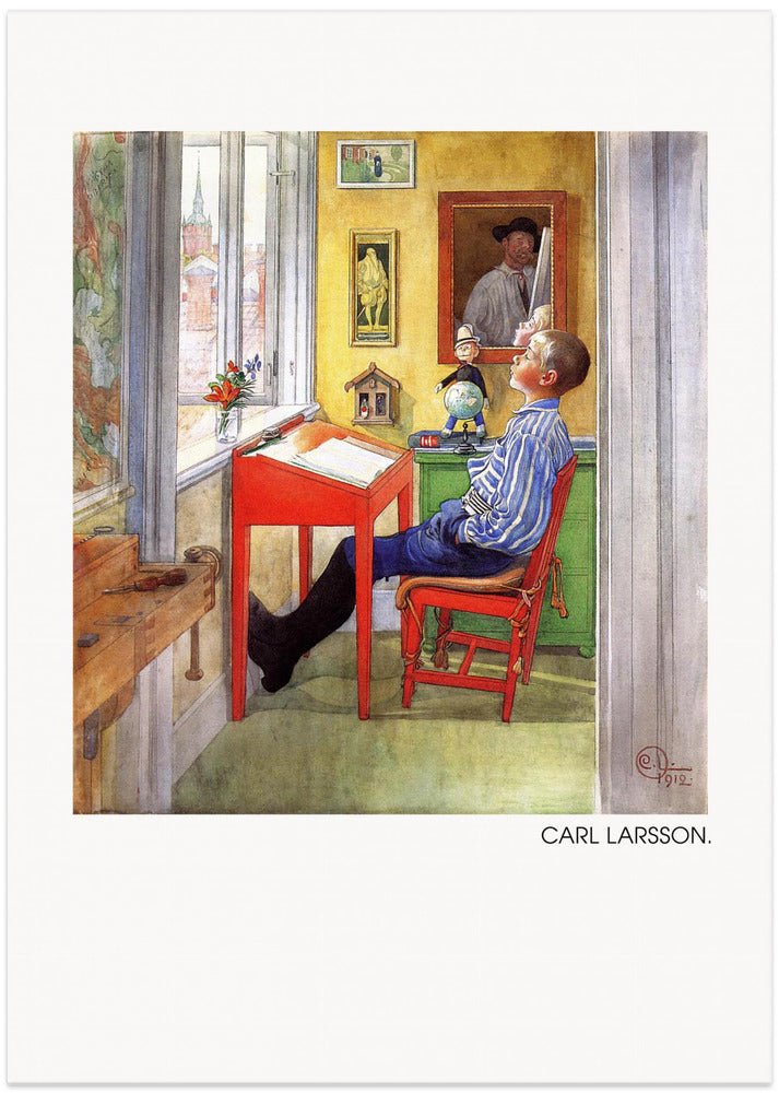 Esbjorn Doing His Homework