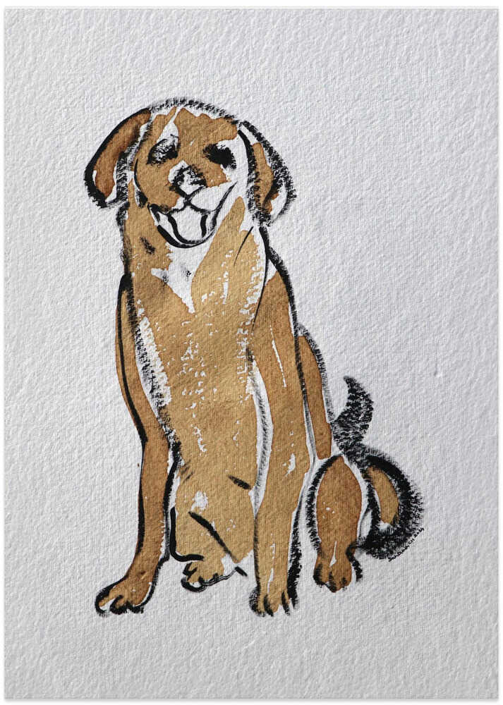 Joyful Canine Sketch