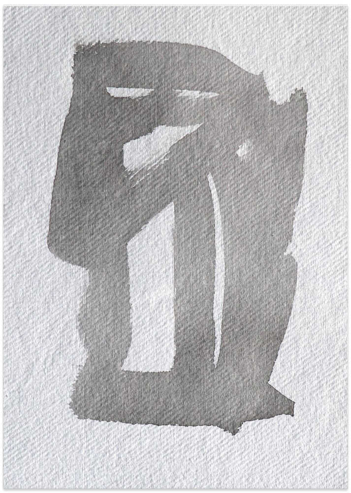 Monochrome Brushstroke