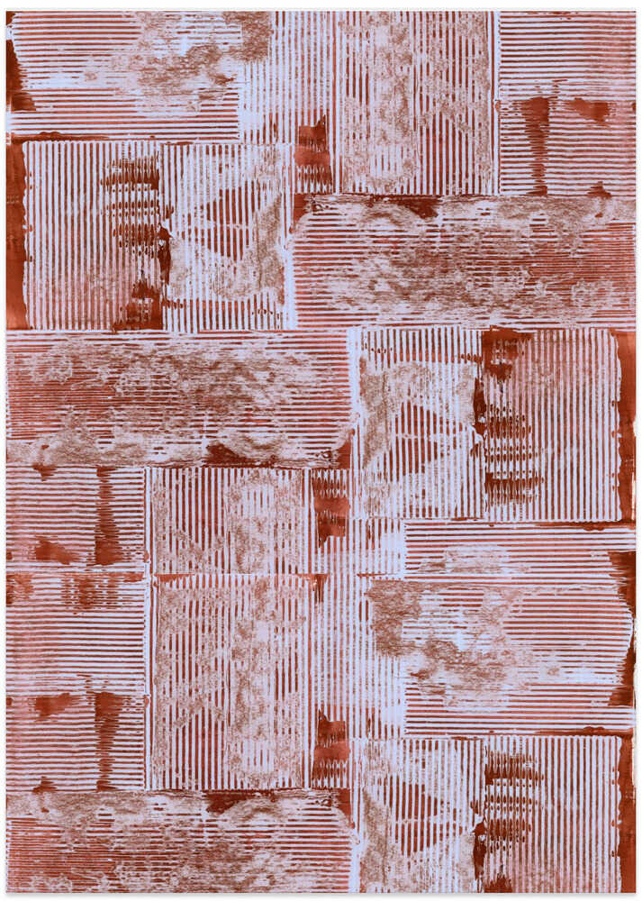 Cinnabar Soft Lines Texture No2 Print
