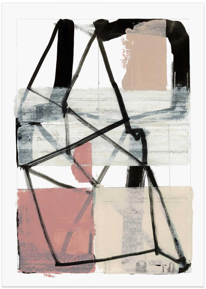 Line Art Patchwork Print No 1