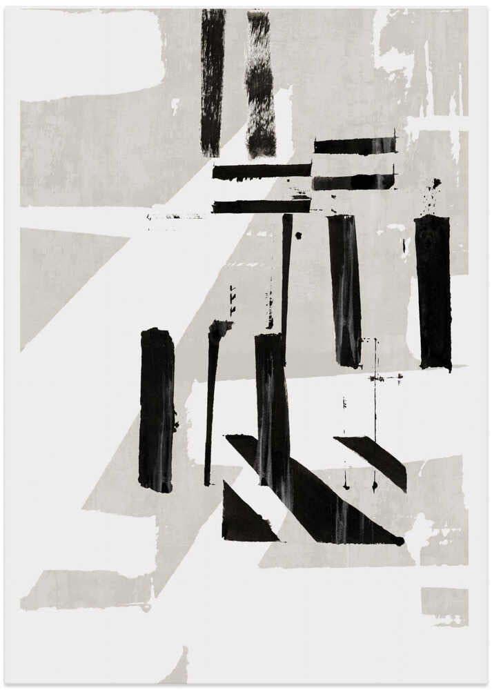 Grey & Black Art Print No 1