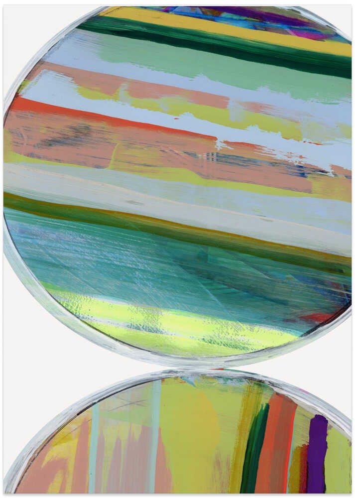 Abstract Stripes & Circles No 1