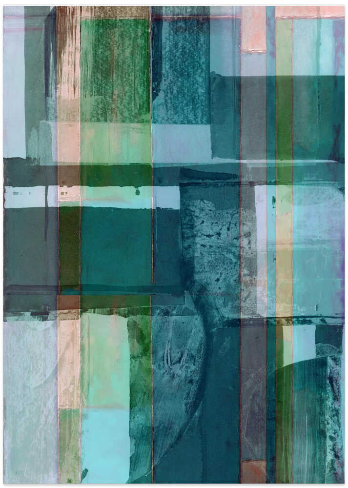 Abstract Shades of Blue and Neutral 1