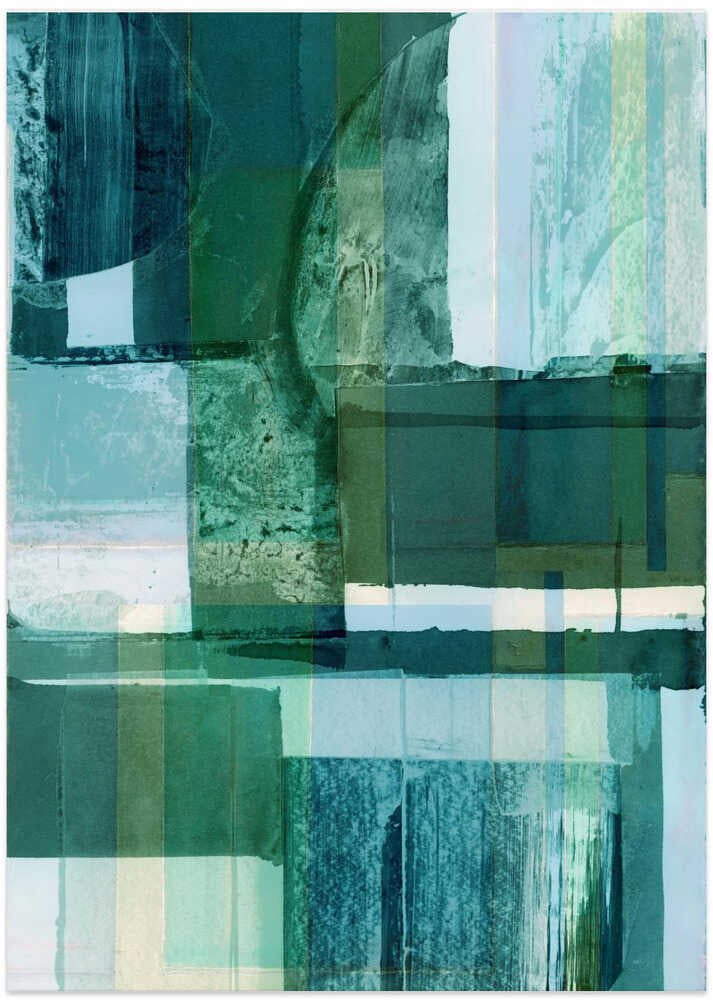 Abstract Shades of Blue and Neutral 2